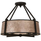 2nd Ave Lighting Cilindro 31" Lucy 4 LT Semi-Flushmount in Wrought Iron Finish
