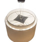 2nd Ave Lighting Cilindro 31" Wide 5 Tier Textrene Pendant With Nickel Finish