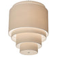 2nd Ave Lighting Cilindro 31" Wide 5 Tier Textrene Pendant in Antique Copper Finish