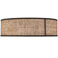 2nd Ave Lighting Cilindro 36" Burlap Textrene Flushmount With Oil Rubbed Bronze Finish