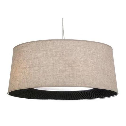2nd Ave Lighting Cilindro 36" D & B LED Pendant With Nickel Finish