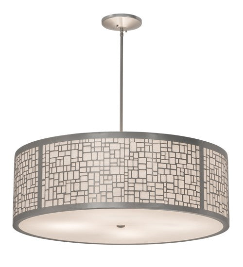 2nd Ave Lighting Cilindro 36" Deco Pendant in Nickel Finish