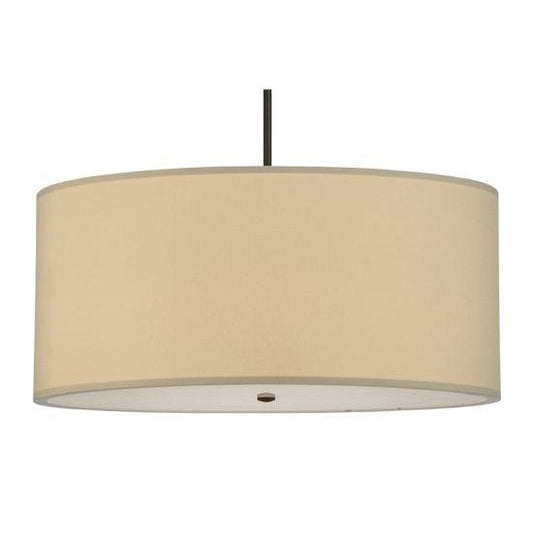 2nd Ave Lighting Cilindro 36" Eggshell Textrene Pendant With Timeless Bronze Finish