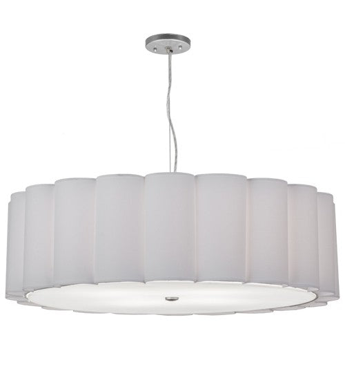2nd Ave Lighting Cilindro 36" Engranaje Pendant in Nickel Finish