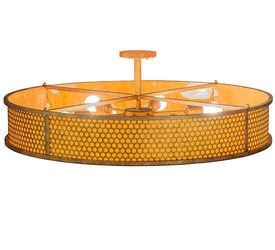 2nd Ave Lighting Cilindro 36" Luciano Flushmount in Autumn Leaf Finish