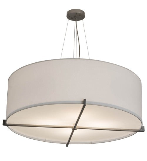 2nd Ave Lighting Cilindro 36" Structure Pendant in Brushed Nickel Finish