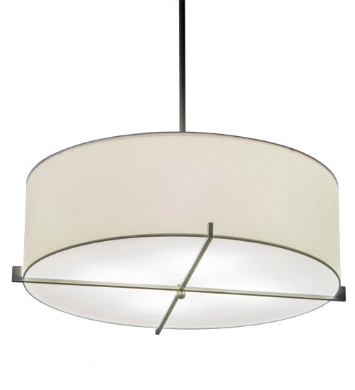 2nd Ave Lighting Cilindro 36" Structure Pendant in Brushed Nickel Finish