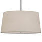 2nd Ave Lighting Cilindro 36" Tapered Textrene Pendant in Brushed Nickel
