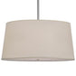 2nd Ave Lighting Cilindro 36" Tapered Textrene Pendant in Brushed Nickel