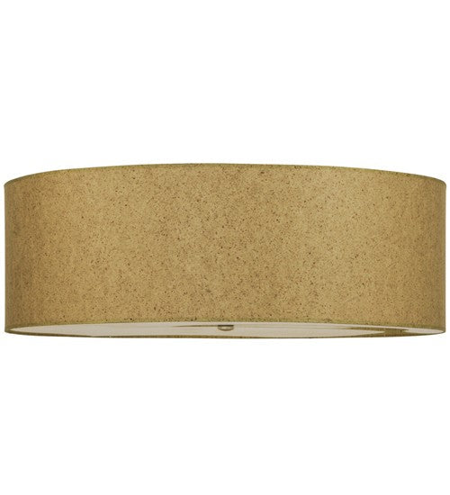 2nd Ave Lighting Cilindro 36" Textrene Flushmount With Natural Aluminum Finish