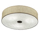 2nd Ave Lighting Cilindro 36" Textrene Flushmount in Nickel Finish
