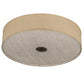 2nd Ave Lighting Cilindro 36" Textrene Flushmount in Nickel Finish