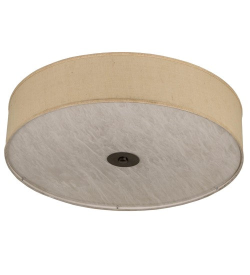 2nd Ave Lighting Cilindro 36" Textrene Flushmount in Nickel Finish