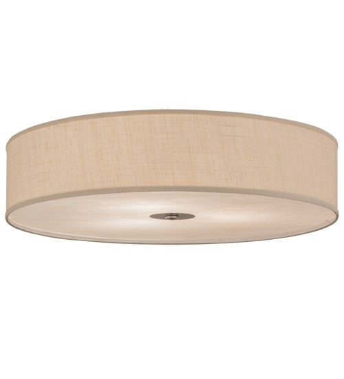 2nd Ave Lighting Cilindro 36" Textrene Flushmount in Nickel Finish