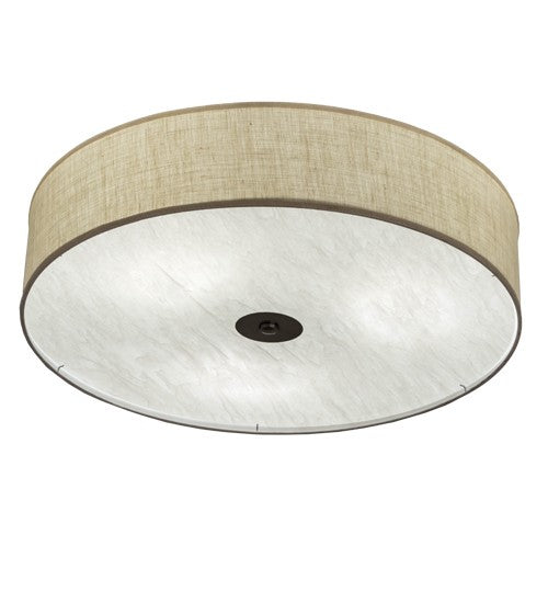 2nd Ave Lighting Cilindro 36" Textrene Flushmount in Nickel Finish