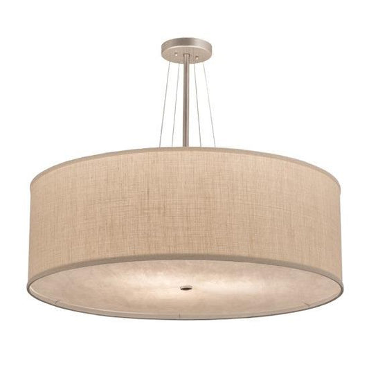 2nd Ave Lighting Cilindro 36" Textrene Pendant in Nickel Finish