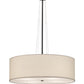 2nd Ave Lighting Cilindro 36" Textrene Pendant in Pewter Finish
