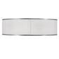 2nd Ave Lighting Cilindro 36" White Textrene Flushmount in Extremem Chrome Finish