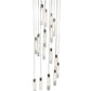2nd Ave Lighting Cilindro 36" Wide 18 LT Cascading Pendant in Timeless Bronze