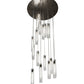 2nd Ave Lighting Cilindro 36" Wide 18 LT Cascading Pendant in Timeless Bronze