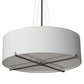 2nd Ave Lighting Cilindro 36" Wide Structure Pendant in Brushed Nickel Finish