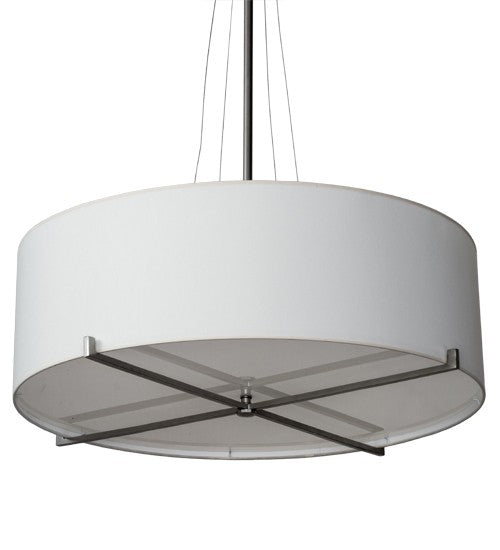 2nd Ave Lighting Cilindro 36" Wide Structure Pendant in Brushed Nickel Finish