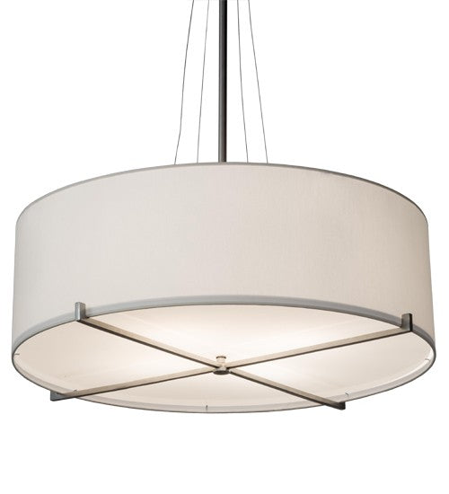 2nd Ave Lighting Cilindro 36" Wide Structure Pendant in Brushed Nickel Finish