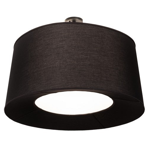 2nd Ave Lighting Cilindro 36" Wide Tapered Pendant in Textured Black Finish