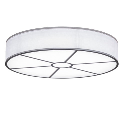 2nd Ave Lighting Cilindro 36" Wide Textrene Flushmount in Oil Rubbed Bronze Finish