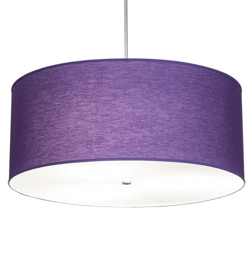 2nd Ave Lighting Cilindro 36" Wide Textrene Pendant With Sparkle Silver Finish