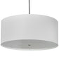 2nd Ave Lighting Cilindro 36" Wide Textrene Pendant in Brushed Nickel Powder Coat Finish