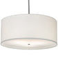 2nd Ave Lighting Cilindro 36" Wide Textrene Pendant in Brushed Nickel Powder Coat Finish