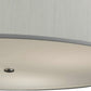 2nd Ave Lighting Cilindro 36" Wide Textrene Pendant in Nickel Finish
