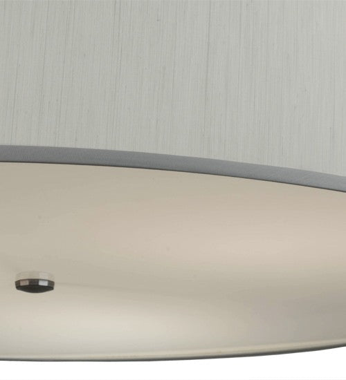 2nd Ave Lighting Cilindro 36" Wide Textrene Pendant in Nickel Finish
