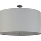 2nd Ave Lighting Cilindro 36" Wide Textrene Pendant in Nickel Finish