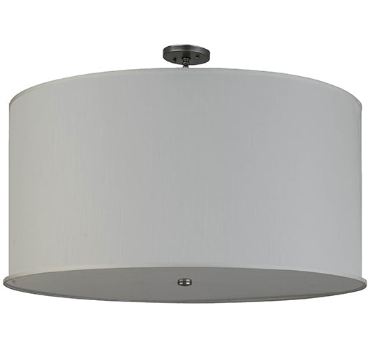 2nd Ave Lighting Cilindro 36" Wide Textrene Pendant in Nickel Finish