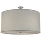2nd Ave Lighting Cilindro 36" Wide Textrene Pendant in Nickel Finish