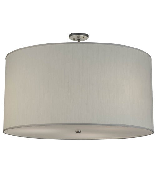 2nd Ave Lighting Cilindro 36" Wide Textrene Pendant in Nickel Finish