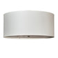 2nd Ave Lighting Cilindro 36" Wide Textrene Semi-Flushmount in Nickel Finish