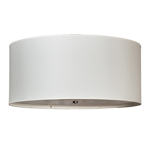 2nd Ave Lighting Cilindro 36" Wide Textrene Semi-Flushmount in Nickel Finish