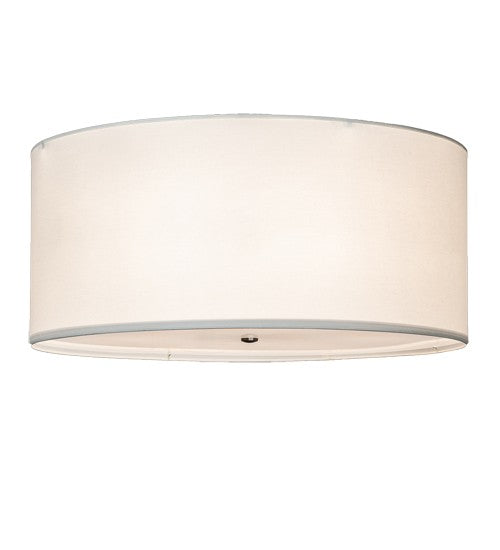 2nd Ave Lighting Cilindro 36" Wide Textrene Semi-Flushmount in Nickel Finish