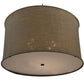 2nd Ave Lighting Cilindro 37" 8-Light E26 Base Brulap Textrene Timeless Bronze Pendant Light