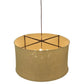 2nd Ave Lighting Cilindro 37" 8-Light E26 Base Brulap Textrene Timeless Bronze Pendant Light