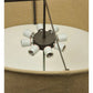 2nd Ave Lighting Cilindro 37" 8-Light E26 Base Brulap Textrene Timeless Bronze Pendant Light