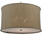 2nd Ave Lighting Cilindro 37" 8-Light E26 Base Brulap Textrene Timeless Bronze Pendant Light