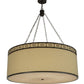 2nd Ave Lighting Cilindro 42" Circle X Textrene Pendant in Timeless Bronze