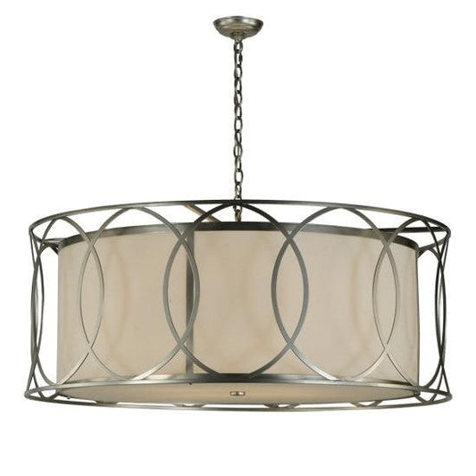 2nd Ave Lighting Cilindro 42" Hoops Pendant in Nickel Finish