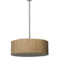 2nd Ave Lighting Cilindro 42" Textrene Pendant With Natural Aluminum Finish