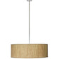 2nd Ave Lighting Cilindro 42" Textrene Pendant With Natural Aluminum Finish