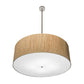 2nd Ave Lighting Cilindro 42" Textrene Pendant With Natural Aluminum Finish